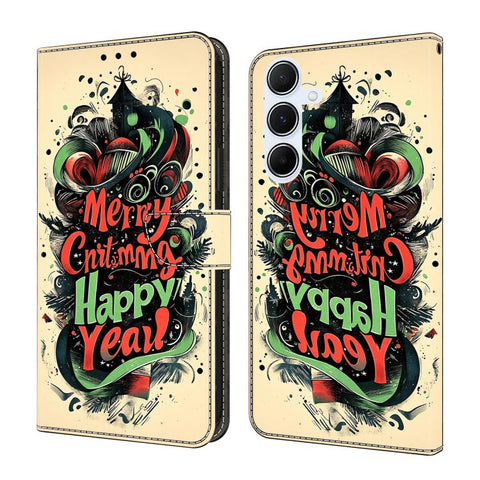 Crystal-Like Painted Vegan Leather Phone Case, For Samsung Galaxy A55 5G, For Samsung Galaxy A35 5G, For Samsung Galaxy A25 5G, For Samsung Galaxy A24 4G