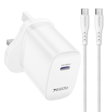 Yesido YC153 PD35W USB-C / Type-C Single Port Fast Charger Set with Type-C to Type-C Cable, YC153