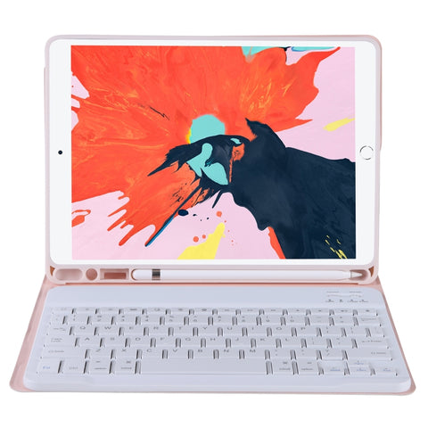 T098B Integrated Ultra-thin Candy Colors Bluetooth Keyboard Protective Case for iPad Air 11 2024 / 2025 / Air 4 10.9 inch 2020, with Stand & Pen Slot, T098B