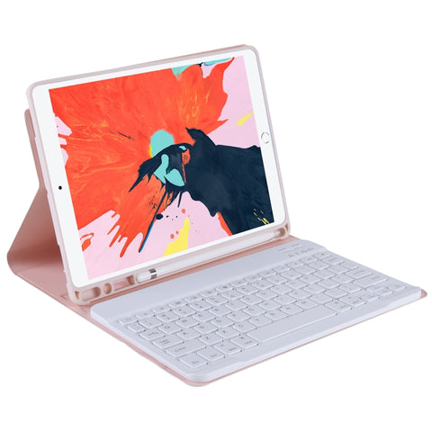 T098B Integrated Ultra-thin Candy Colors Bluetooth Keyboard Protective Case for iPad Air 11 2024 / 2025 / Air 4 10.9 inch 2020, with Stand & Pen Slot, T098B