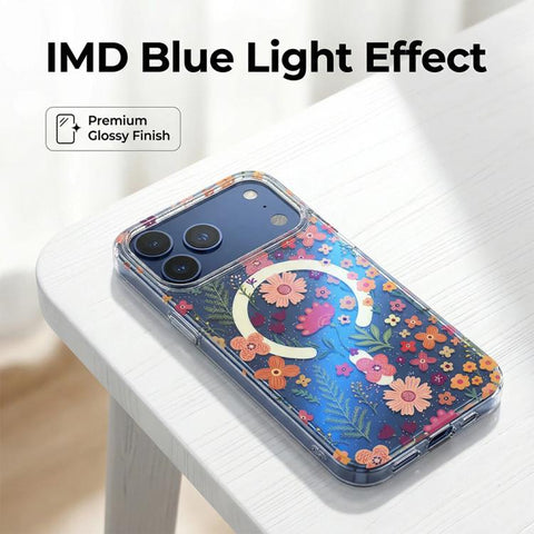 IMD Blue Light Jungle Series Magnetic Phone Case, For iPhone 13 Pro Max, For iPhone 13 Pro