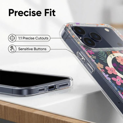 IMD Blue Light Jungle Series Magnetic Phone Case, For iPhone 16, For iPhone 15 Pro Max, For iPhone 15 Pro, For iPhone 15 Plus / 14 Plus, For iPhone 15, For iPhone 14 / 13, For iPhone 14 Pro, For iPhone 14 Pro Max
