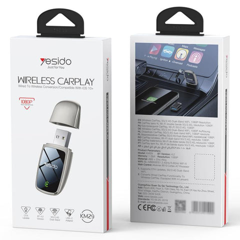Yesido KM29 Wired to Wireless CarPlay Converter, KM29