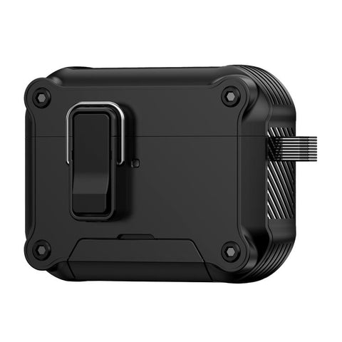 Safety Buckle Magnetic Auto Pop-Up Earphones Protective Case With Holder, For AirPods 5 / AirPods 4, For AirPods Pro 3, For AirPods Pro 2, For AirPods Pro