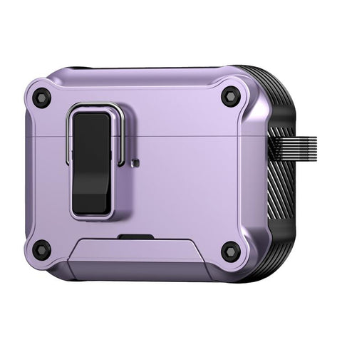 Safety Buckle Magnetic Auto Pop-Up Earphones Protective Case With Holder, For AirPods 5 / AirPods 4, For AirPods Pro 3, For AirPods Pro 2, For AirPods Pro