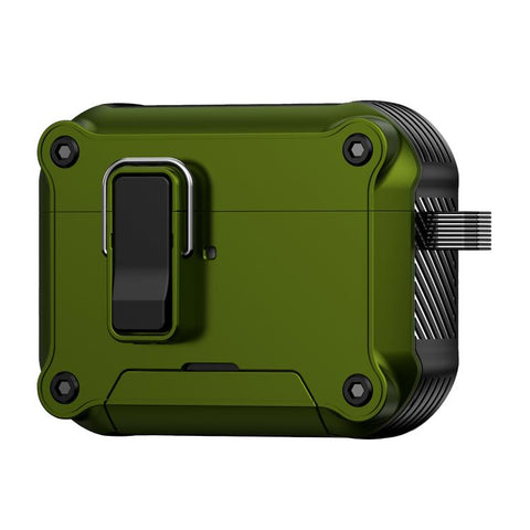 Safety Buckle Magnetic Auto Pop-Up Earphones Protective Case With Holder, For AirPods 5 / AirPods 4, For AirPods Pro 3, For AirPods Pro 2, For AirPods Pro