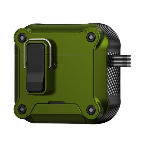 Safety Buckle Magnetic Auto Pop-Up Earphones Protective Case With Holder, For AirPods 5 / AirPods 4, For AirPods Pro 3, For AirPods Pro 2, For AirPods Pro