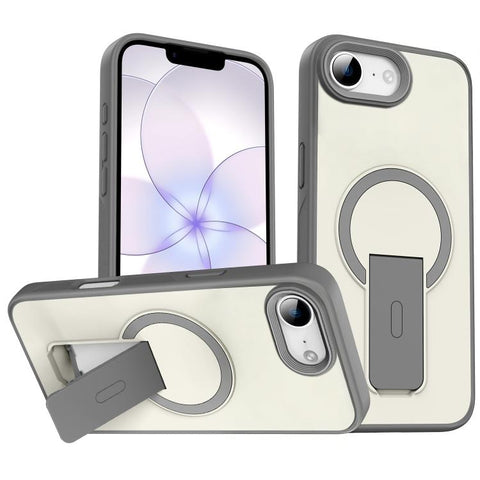 Skin Feel Invisible Kickstand MagSafe Phone Case, For iPhone 16e / 17e, For iPhone 17 Pro Max, For iPhone 17 Pro, For iPhone 17, For iPhone Air