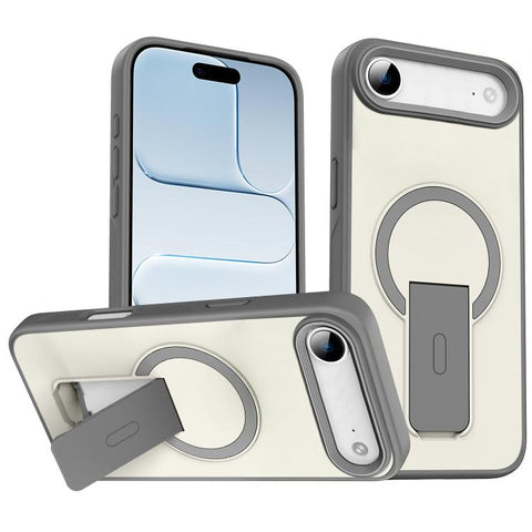 Skin Feel Invisible Kickstand MagSafe Phone Case, For iPhone 16e / 17e, For iPhone 17 Pro Max, For iPhone 17 Pro, For iPhone 17, For iPhone Air