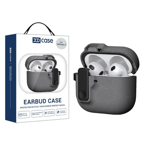 XDcase Armor Full-body Earphone Case with Hook & Security Lock, For AirPods 5 / 4, For AirPods Pro 3, For AirPods Pro 2 / 1