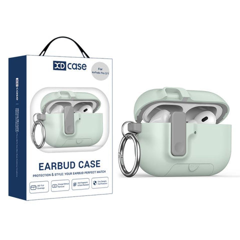 XDcase Armor Full-body Earphone Case with Hook & Security Lock, For AirPods 5 / 4, For AirPods Pro 3, For AirPods Pro 2 / 1