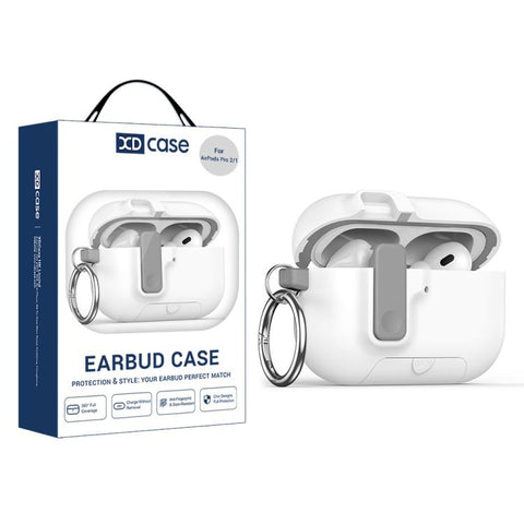 XDcase Armor Full-body Earphone Case with Hook & Security Lock, For AirPods 5 / 4, For AirPods Pro 3, For AirPods Pro 2 / 1