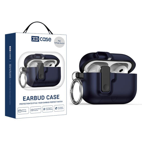 XDcase Armor Full-body Earphone Case with Hook & Security Lock, For AirPods 5 / 4, For AirPods Pro 3, For AirPods Pro 2 / 1