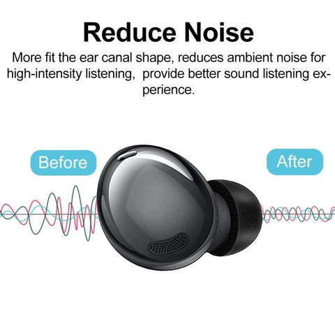 XDcase 3 Pairs Replacement Memory Foam Ear Tips Kit, S/M/L Size, For Samsung Galaxy Buds2 Pro / Buds+