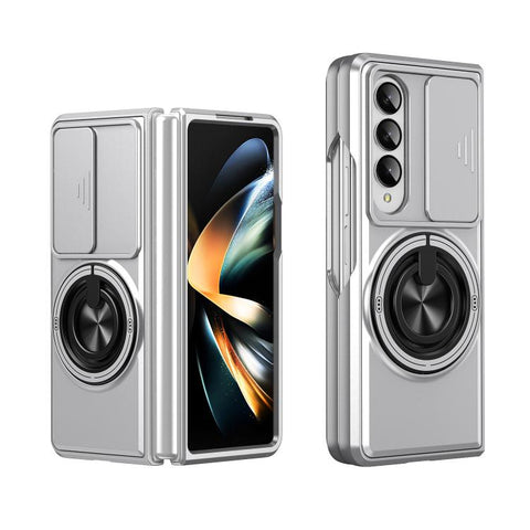 Lens Sliding Window Multifunctional Magnetic Shockproof Phone Case, For Galaxy Z Fold3 5G