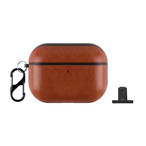 Two-Piece Style PU Leather Earphone Case with Hook & Thimble, For AirPods 5 / AirPods 4, For AirPods Pro 3, For AirPods Pro 2