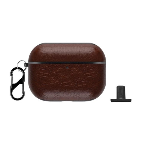 Two-Piece Style PU Leather Earphone Case with Hook & Thimble, For AirPods 5 / AirPods 4, For AirPods Pro 3, For AirPods Pro 2