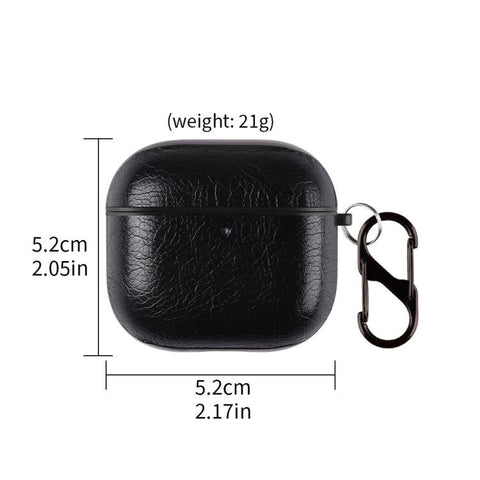 Two-Piece Style PU Leather Earphone Case with Hook & Thimble, For AirPods 5 / AirPods 4, For AirPods Pro 3, For AirPods Pro 2
