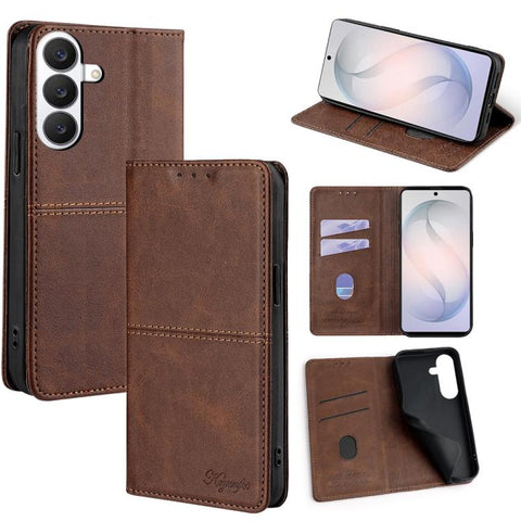 Cow Texture Magnetic Leather Phone Case, For Samsung Galaxy S26+ 5G, For Samsung Galaxy S26 Ultra 5G, For Samsung Galaxy S26 5G