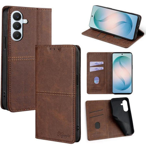 Cow Texture Magnetic Leather Phone Case, For Samsung Galaxy S26+ 5G, For Samsung Galaxy S26 Ultra 5G, For Samsung Galaxy S26 5G