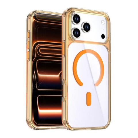 Crystal Colorful Magnetic Phone Case, For iPhone 18 Pro Max / 17 Pro Max, For iPhone 18 Pro / 17 Pro