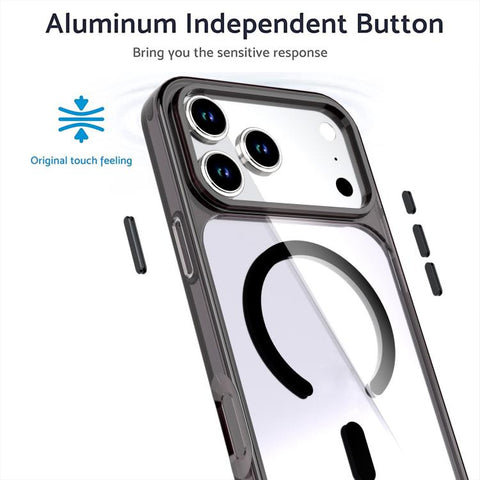Crystal Colorful Magnetic Phone Case, For iPhone 18 Pro Max / 17 Pro Max, For iPhone 18 Pro / 17 Pro
