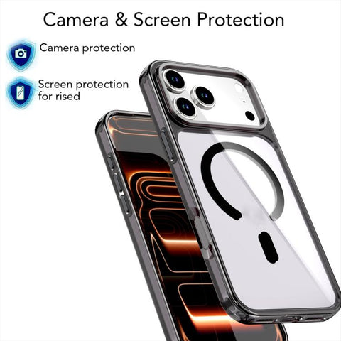Crystal Colorful Magnetic Phone Case, For iPhone 18 Pro Max / 17 Pro Max, For iPhone 18 Pro / 17 Pro