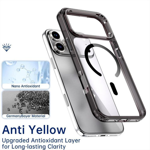Crystal Colorful Magnetic Phone Case, For iPhone 18 Pro Max / 17 Pro Max, For iPhone 18 Pro / 17 Pro