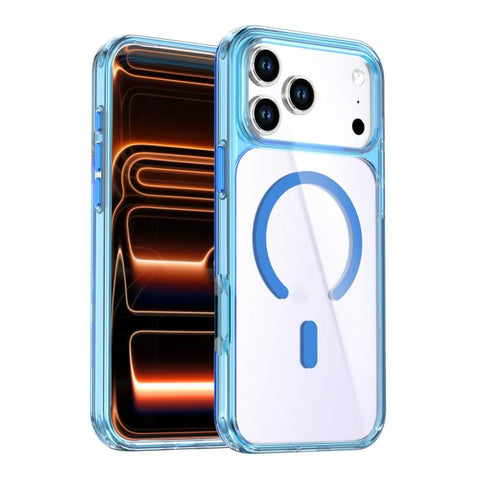 Crystal Colorful Magnetic Phone Case, For iPhone 18 Pro Max / 17 Pro Max, For iPhone 18 Pro / 17 Pro