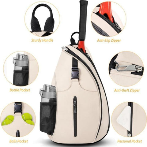Outdoor Sports Training Single-Shoulder Tennis Crossbody Bag