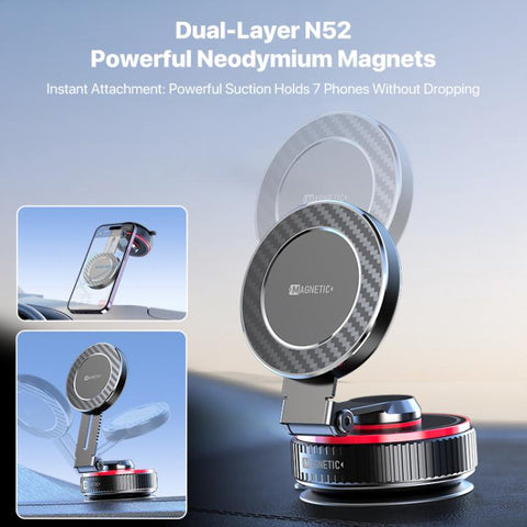 K99 Rotating Alloy Magnetic Vacuum Phone Holder