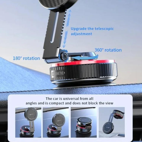 K99 Rotating Alloy Magnetic Vacuum Phone Holder