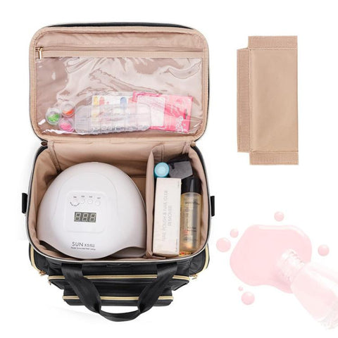 Detachable Two-tier Nail Polish Carrying Storage Box
