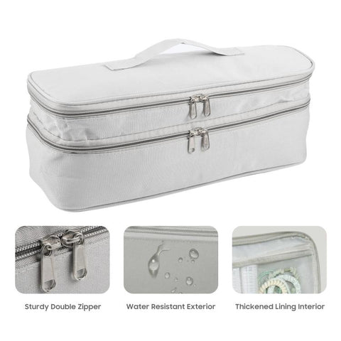 Multifunctional Nylon Waterproof Storage Bag Portable Dual-Layer Cosmetic Bag
