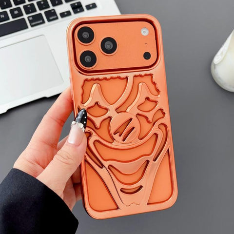 Electroplated Hollow Out Clown Heat Dissipation TPU Phone Case, For iPhone 18 Pro / 17 Pro, For iPhone 18 Pro Max / 17 Pro Max, For iPhone 17, For iPhone 16 Pro Max, For iPhone 16 Pro, For iPhone 16