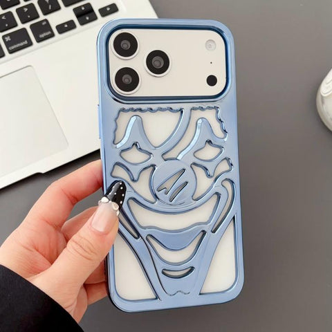 Electroplated Hollow Out Clown Heat Dissipation TPU Phone Case, For iPhone 18 Pro / 17 Pro, For iPhone 18 Pro Max / 17 Pro Max, For iPhone 17, For iPhone 16 Pro Max, For iPhone 16 Pro, For iPhone 16