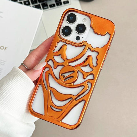 Electroplated Hollow Out Clown Heat Dissipation TPU Phone Case, For iPhone 18 Pro / 17 Pro, For iPhone 18 Pro Max / 17 Pro Max, For iPhone 17, For iPhone 16 Pro Max, For iPhone 16 Pro, For iPhone 16