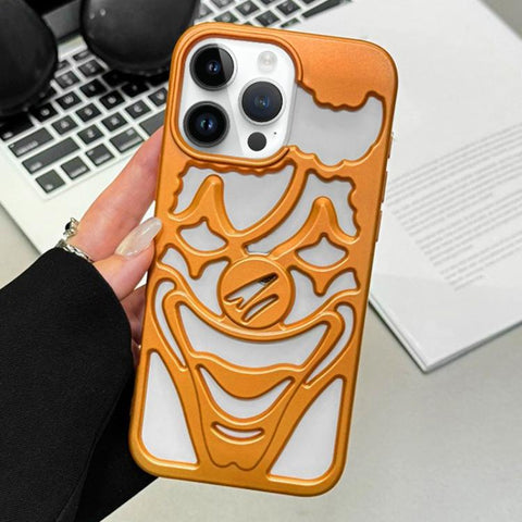 Oil Spraying Hollow Out Clown Heat Dissipation TPU Phone Case, For iPhone 13 Pro Max, For iPhone 13 Pro, For iPhone 13