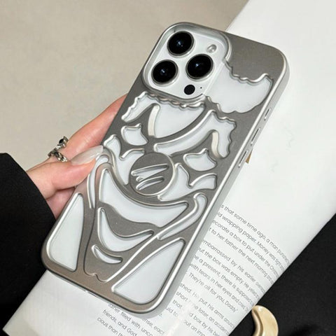 Oil Spraying Hollow Out Clown Heat Dissipation TPU Phone Case, For iPhone 13 Pro Max, For iPhone 13 Pro, For iPhone 13