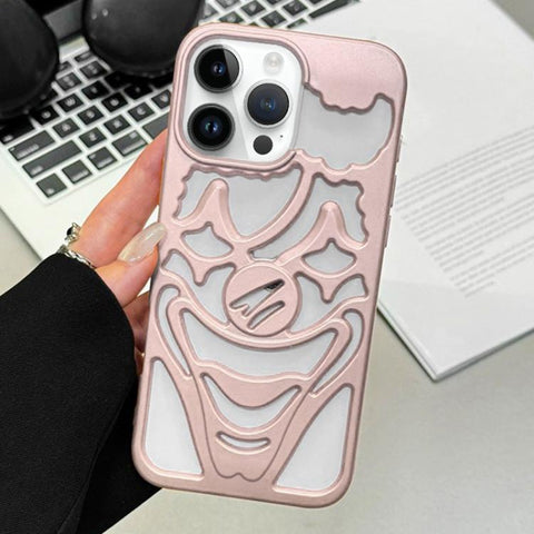Oil Spraying Hollow Out Clown Heat Dissipation TPU Phone Case, For iPhone 13 Pro Max, For iPhone 13 Pro, For iPhone 13