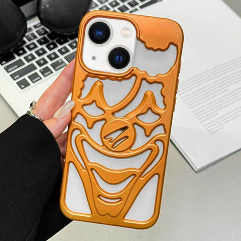 Oil Spraying Hollow Out Clown Heat Dissipation TPU Phone Case, For iPhone 13 Pro Max, For iPhone 13 Pro, For iPhone 13