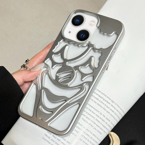 Oil Spraying Hollow Out Clown Heat Dissipation TPU Phone Case, For iPhone 13 Pro Max, For iPhone 13 Pro, For iPhone 13