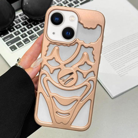Oil Spraying Hollow Out Clown Heat Dissipation TPU Phone Case, For iPhone 13 Pro Max, For iPhone 13 Pro, For iPhone 13