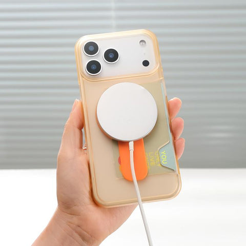 Translucent Holder Card Slot Magnetic Phone Case, For iPhone 18 Pro / 17 Pro, For iPhone 18 Pro Max / 17 Pro Max, For iPhone 17, For iPhone Air, For iPhone 16 Pro Max, For iPhone 16 Pro, For iPhone 16, For iPhone 15 Pro Max