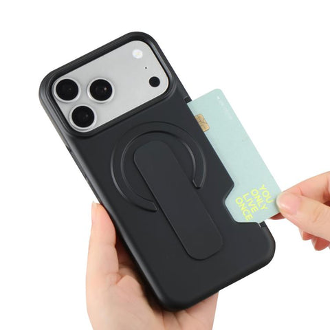 Skin Feel Holder Card Slot Magnetic Phone Case, For iPhone 15 Pro, For iPhone 15, For iPhone 14, For iPhone 14 Pro, For iPhone 14 Pro Max, For iPhone 13