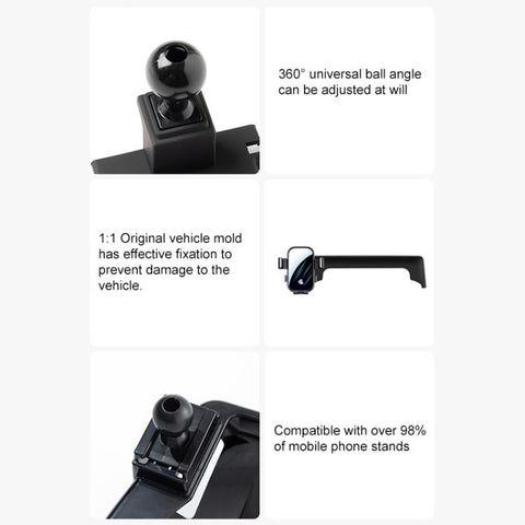 Car Screen Phone Holder Mount with Extension Arm, For Audi A4L 17-19 / Q5L 18-20 7 inch, For Audi A4L 17-19 / Q5L 18-20 8.3 inch, For Audi A4L 20-25 / Q5L / A5 21-25 10.1inch, For Audi A5L 2025, For Audi Q2L 18-24 7 inch