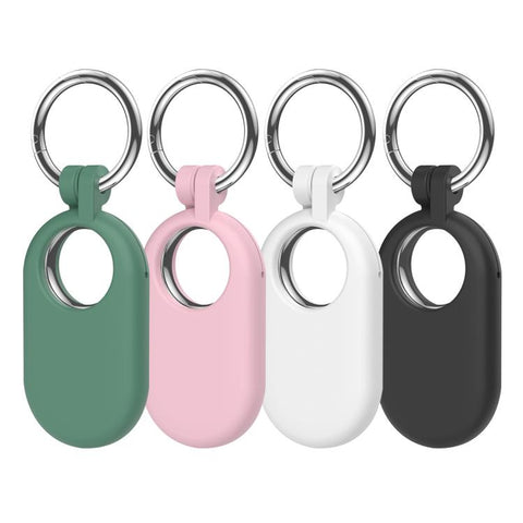 XDcase 4pcs Full-Coverage Silicone Protective Case with Keychain, 4PCS (Black White Green Pink), 4PCS (Black White Purple Blue)