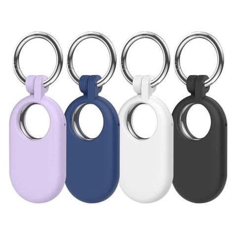 XDcase 4pcs Full-Coverage Silicone Protective Case with Keychain, 4PCS (Black White Green Pink), 4PCS (Black White Purple Blue)