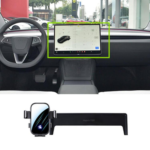 Car Screen Phone Holder Mount with Extension Arm, For Tesla Model 3 19-22 / Model Y 21-24 15 inch, For Tesla Model 3 / Model Y 23-25 15.4 inch, For Tesla Model X / Model S 23-24 17 inch