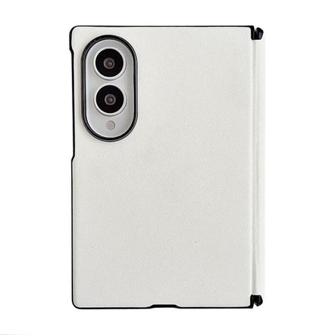 Integrated Magnetic Axis Solid Color Leather Texture Phone Case, For Galaxy Z Fold8 5G, For Samsung Galaxy Z Flip7